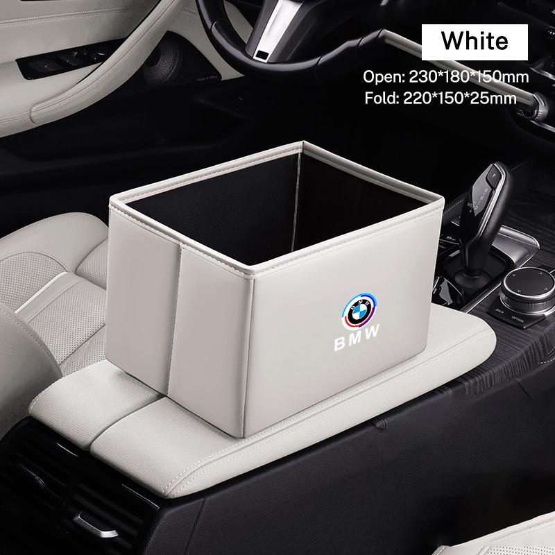 Multi-use Foldable Car Folding Trash Can Auto Garbage Bin Portable Storage Box For BMW 50th Anniversary 3 5 7 series E83 F16 E70 FY6