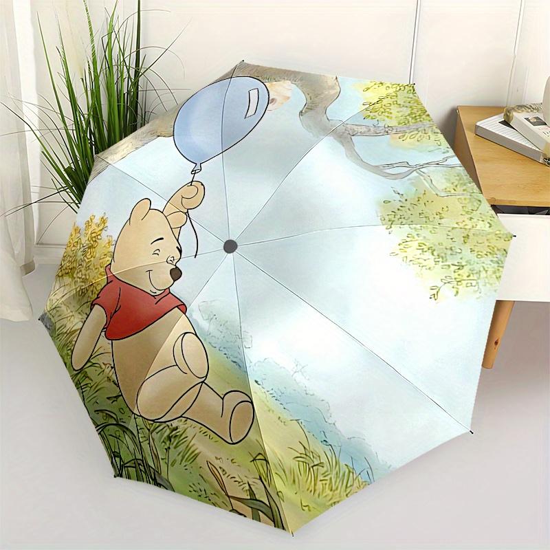 Winnie-the-Pooh, Tigger Automatic Opening and Closing Umbrella, Compact Travel Umbrella, Lightweight and Portable, Suitable for Beach Commut