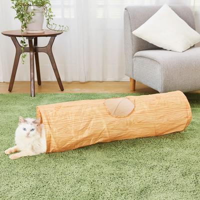 Petio Necoco Игрушка для кошек, Кошачий туннель под дерево с трясущимися звуками, Прямой