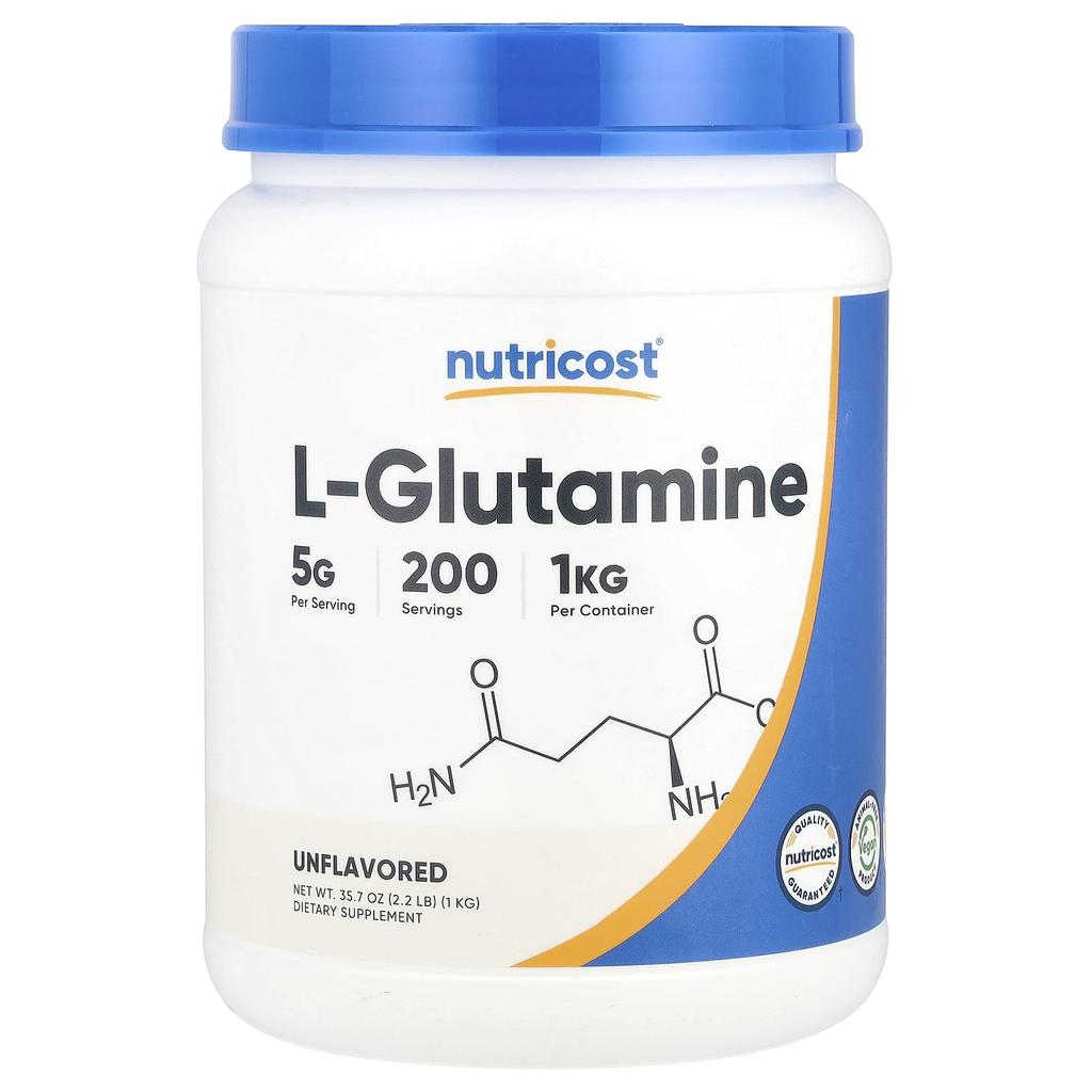 L-Glutamine, Unflavored, 1Kg(2.2Lb)