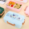 3-Grid Lunch Boxes For Children Portable Kawaii Cute Food Storage Containers Compartment Tuppers Food School Office Workers