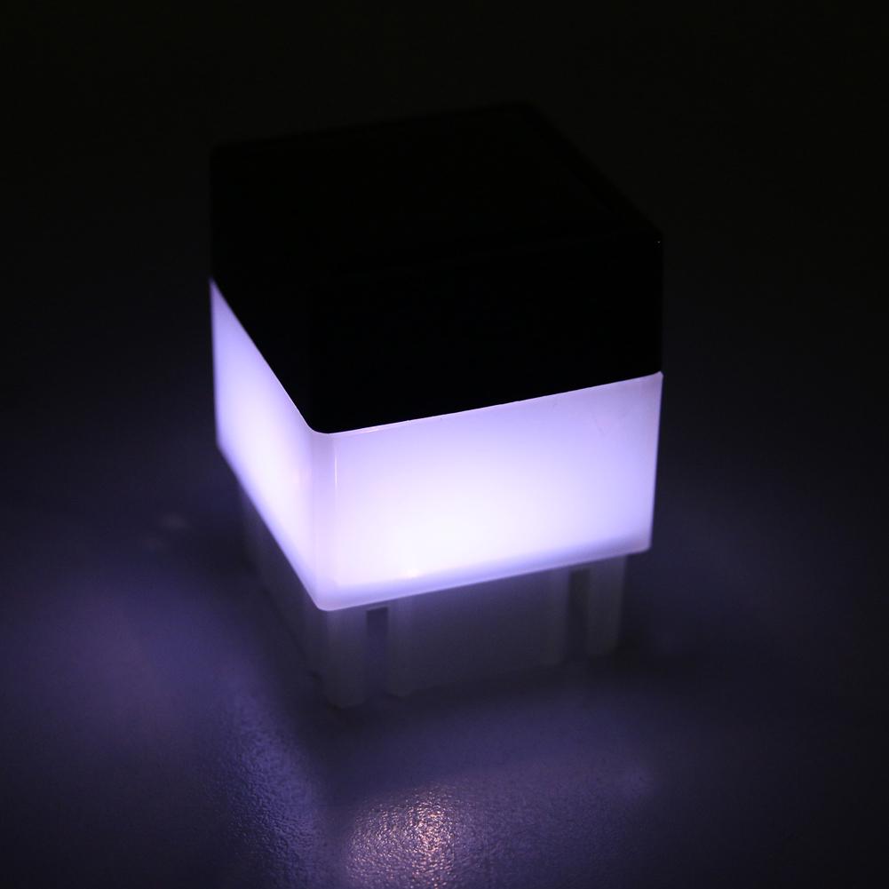 Waterproof Fence Lamp Solar Powered Post Lamp LED Solar Column Head Pillar Lamp for Courtyard Landscape Garden Decor