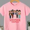 Летняя детская одежда для путешествий Футболка Stranger Things Одежда для мальчиков и девочек Футболка с коротким рукавом Аниме Футболка Топы Stranger Things