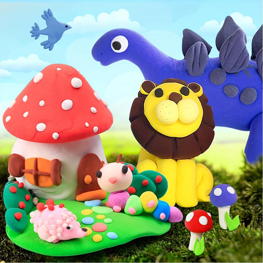 36 цветов ультра легкий набор сухой лепки цветной детский подарок ручной работы