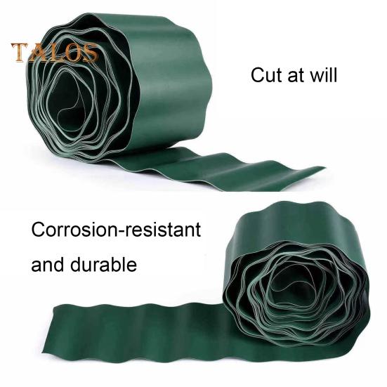 1 рулонный гофрированный забор, влагостойкий ландшафтный бордюр, гибкий садовый бордюр, простая установка, забор для садовой клумбы, лужайки
