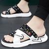 Slippers For Men Outdoor Rubber Platform Sandals Man Elegant Cheap Korean Style Clappers 2024 Low Price Fun Comfortable Shoes