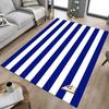 1 шт. Полоски, Темно-синий, Очень большой, Нескользящий коврик для пола, Офис, Семья, Спальня, Студия, Ковер большого размера, Ковер для помещений, Яркие цвета