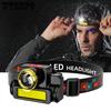 Cob Floodlight Light Running Small Head Lamp USB Rechargeable Headset Flashlight Outdoor High Light Headlamp