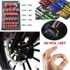 30Pcs Motorcycle Nut Motorbike Screw Cover,3 Sizes Decoration Ornamental Mouldings Screw Cap Cover for Car Bicycle Accessories