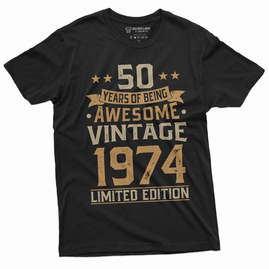 50 Years of Awesomeness: Customize Your Year Birthday Tee Custom T-Shirt