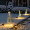 Solar LED Christmas Tree Light Creative Outdoor Garden Yard Lawn Ornament for Xmas Festival Party Decoration