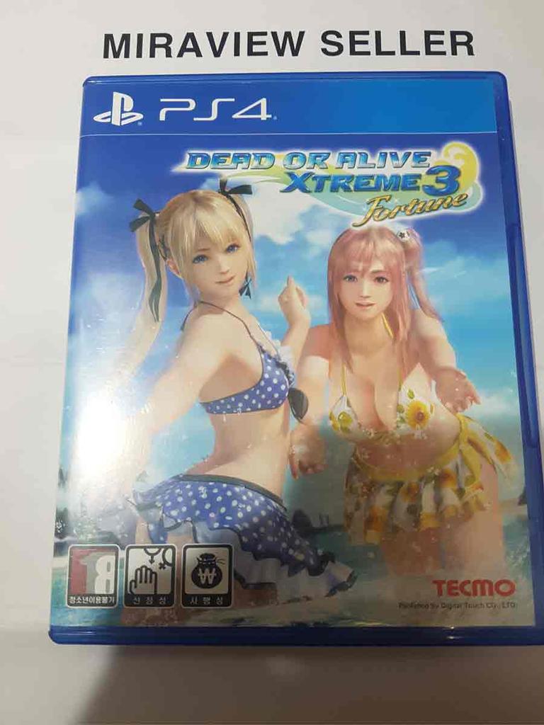 PS4 Dead or Alive Xtreme 3 Fortune ИГРА Корейский Английский Китайский Б/У