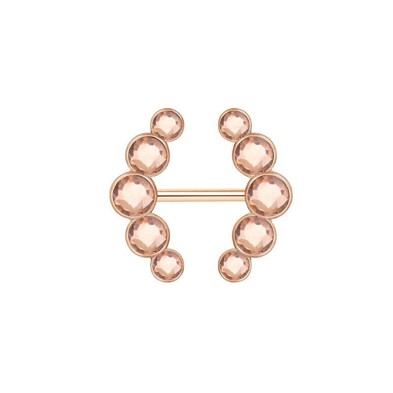 2 шт., кольцо для сосков со штангой, кольца для пирсинга, креативные украшения для тела в стиле панк, кольца с цирконом в форме сердца для женщин