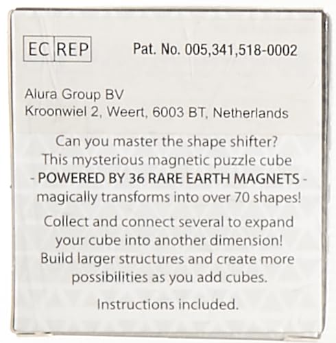 SHASHIBO Shape-Shift Box — отмеченный наградами запатентованный кубик-фиджет с 36 редкоземельными магнитами — трансформируется в более чем 70 форм