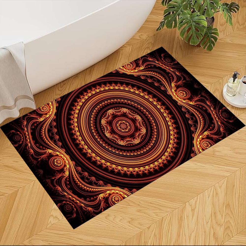 Mystic Tribal Pattern Art Non-Slip Home Carpet Design for Office Decor Living Room Gift