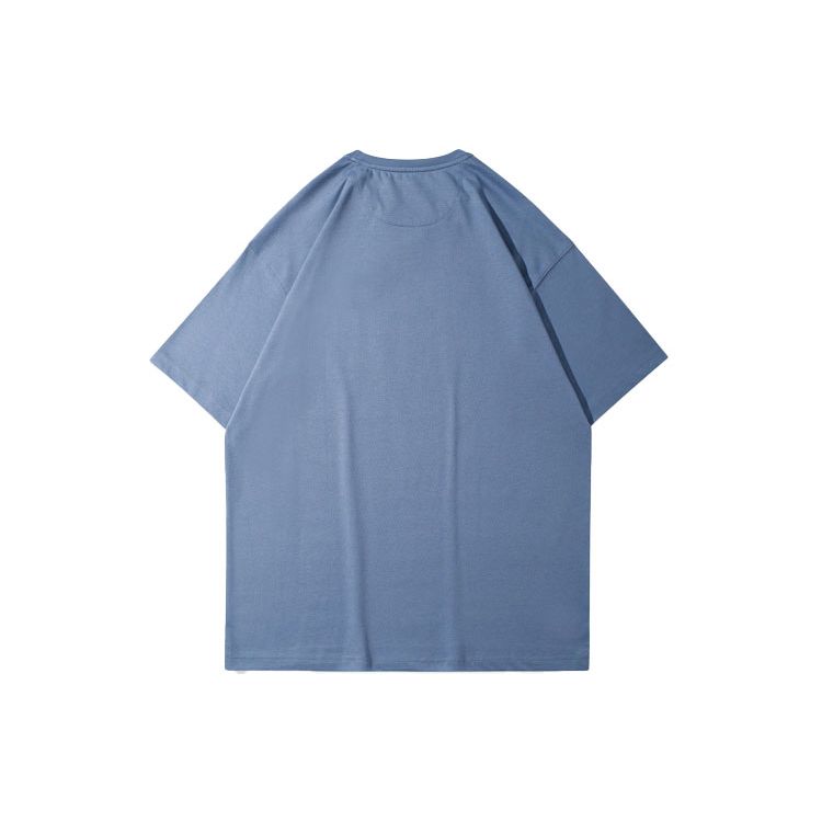 Li Ning Round Neck Printed Pullover Short Sleeve T-Shirt Men Tops Hometown-Blue AHSR363-3