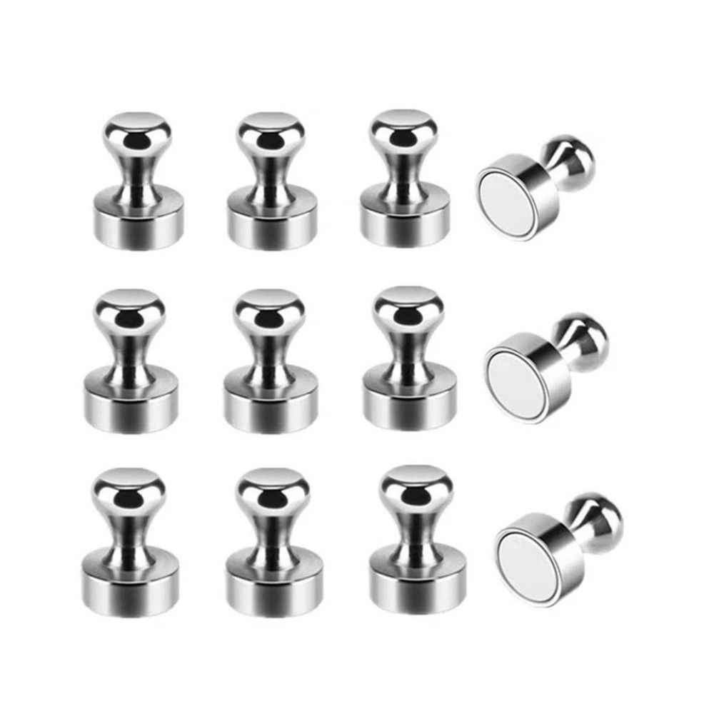 10Pcs Sturdy Whiteboard Magnets Durable Sucker Thumbtack High Quality Magnetic Push Pins  Kitchen