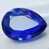 63.50 Ct Pear Cut Lab-Created BLUE Sapphire Loose Gemstone Huge Size CERTIFIED S-862