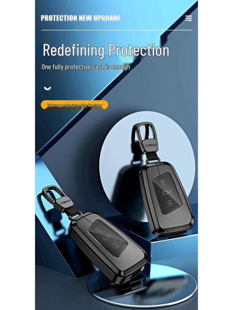 Volkswagen Key Case Aluminum Alloy Shell for Magotan, Teramont, Guan L, Passat