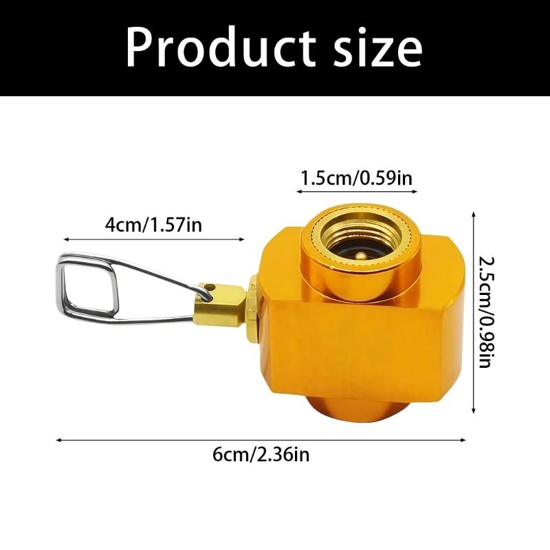 Компактная и легкая плита Газовый конвертер для уличной кемпинговой газовой плиты Адаптер для заправки Запасная переходная головка