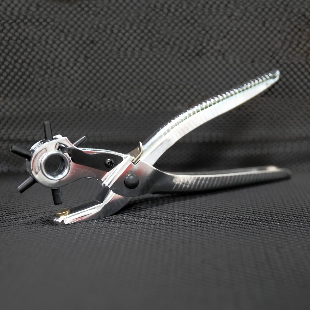 JRF Belt Punch Pliers Leather Belt Hole Eyelet Puncher Revolve Sewing Machine Bag Tool Watchband Strap Hand Tools