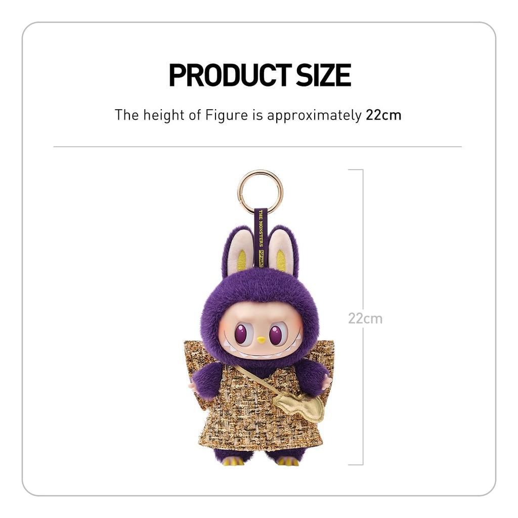 POP MART LABUBU X PRONOUNCE - КРЫЛЬЯ УДАЧИ Виниловая плюшевая подвесная карточка, Премиальный дизайн, Подарок для поклонниц - Коллекционная шикарная художественная игрушка, Фигурка