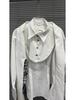 Женская стильная повседневная рубашка корейского кроя slim fit с круглым вырезом, Осень/Зима 2025