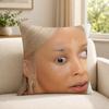 Person DDoja CCat funny Cushion Cover Soft Short Plush SkinFriendly Cushion Case for MultiScene Use
