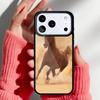 Красивый Элегантный Коричневый Конь Чехол для Телефона для iPhone 17 16 15 14 13 Pro Max Задняя Крышка для 12 11 Pro Coque