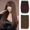 1 шт. женские накладные волосы на клипсах, легко носить, наращивание, натуральный вид, высокотемпературное волокно, универсальное для ежедневного использования