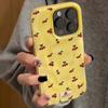 Милый Чехол-гармошка с текстурой вишни для iPhone 16 15 12 11 Pro Max 13 14 Pro Plus Ударопрочный Нескользящий Мягкий Чехол-оболочка Fundas