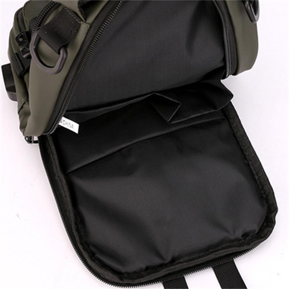 Men's Messenger Bag Backpack Chest Bag USB Socket Outdoor Large Capacity Waterproof Bag