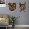Yousheng Vintage Animal Head Wall Decoration Home Office Living Room Wall Art Resin Bear Fox Mouse Deer Rabbit Figurine Statue Sculpture Wall Ornament