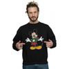 Disney Mens Mickey Mouse Christmas Jumper Stroke Sweatshirt
