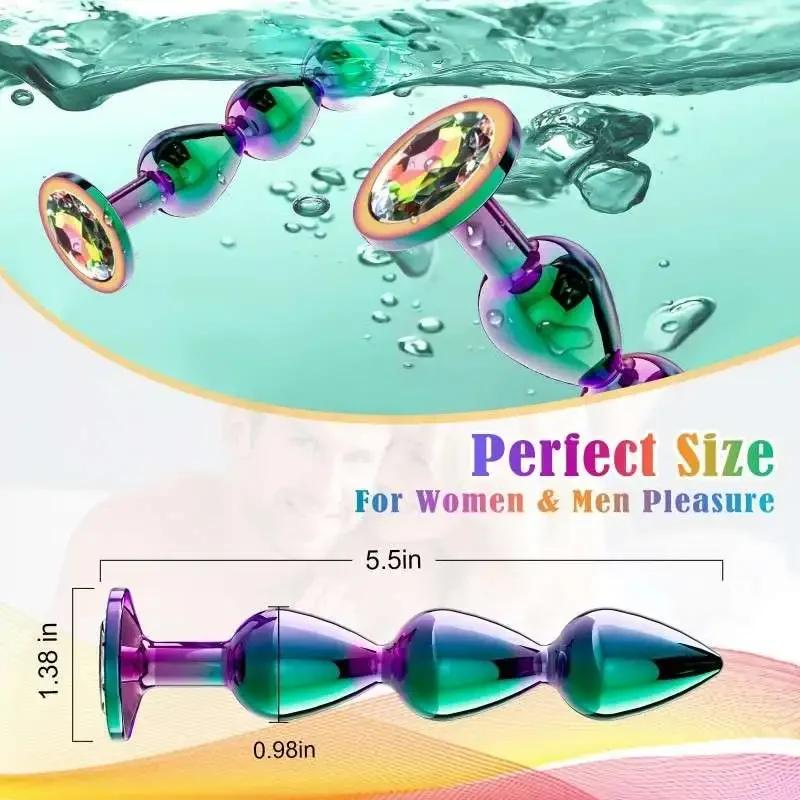 Новые металлические анальные бусины шарики анальная пробка секс-игрушка для женщин анальная пробка дилдо секс-игрушка забавные игрушки секс анальная пробка сексуальный взрослый мужчина