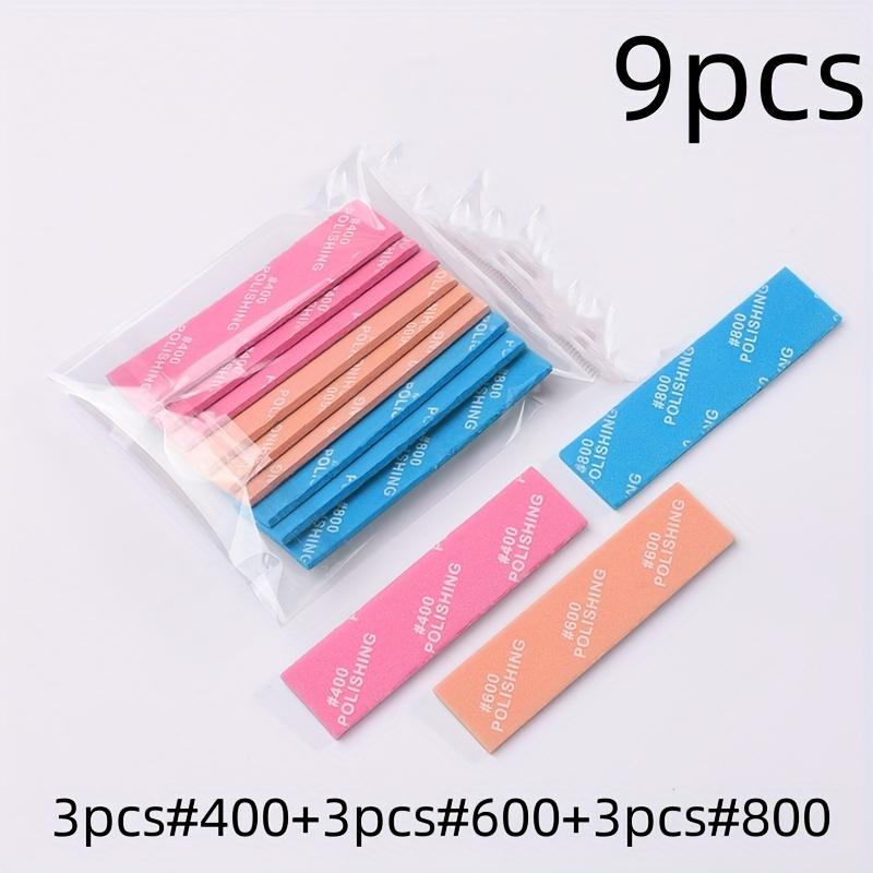 9Pcs Washable Sponge Sandpape,Dry/Wet Dual-Use Polishing Sanding Blocks,For Assembling Model Build Tools Hobby DIY #400 To #2000