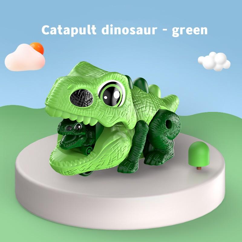 Toy Car Catapult Vehicle Dinosaur Shape Children Parent-child Interaction Gift for Boys Souptoys Inertial Taxiing