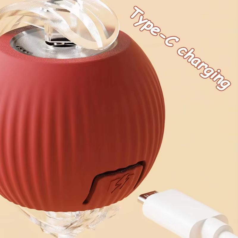 Интерактивный мячик-игрушка для кошек, USB-зарядка, умная игрушка для домашних животных, собак и кошек, автоматический тренировочный вращающийся мяч, предназначенный для игрушки для кошек и собак