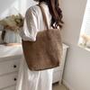 Summer Large-capacity Straw Woven Bag Women's New Commuter Shoulder Bag Seaside Beach Woven Tote Bag