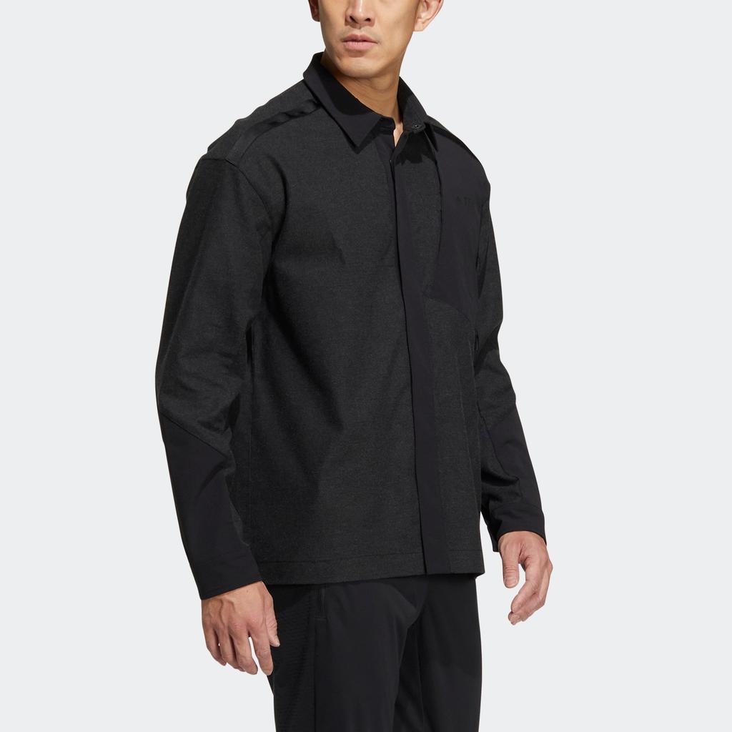 adidas Terrex Voyg Рубашка с длинным рукавом и карманом на молнии Мужские топы Черный HN2038