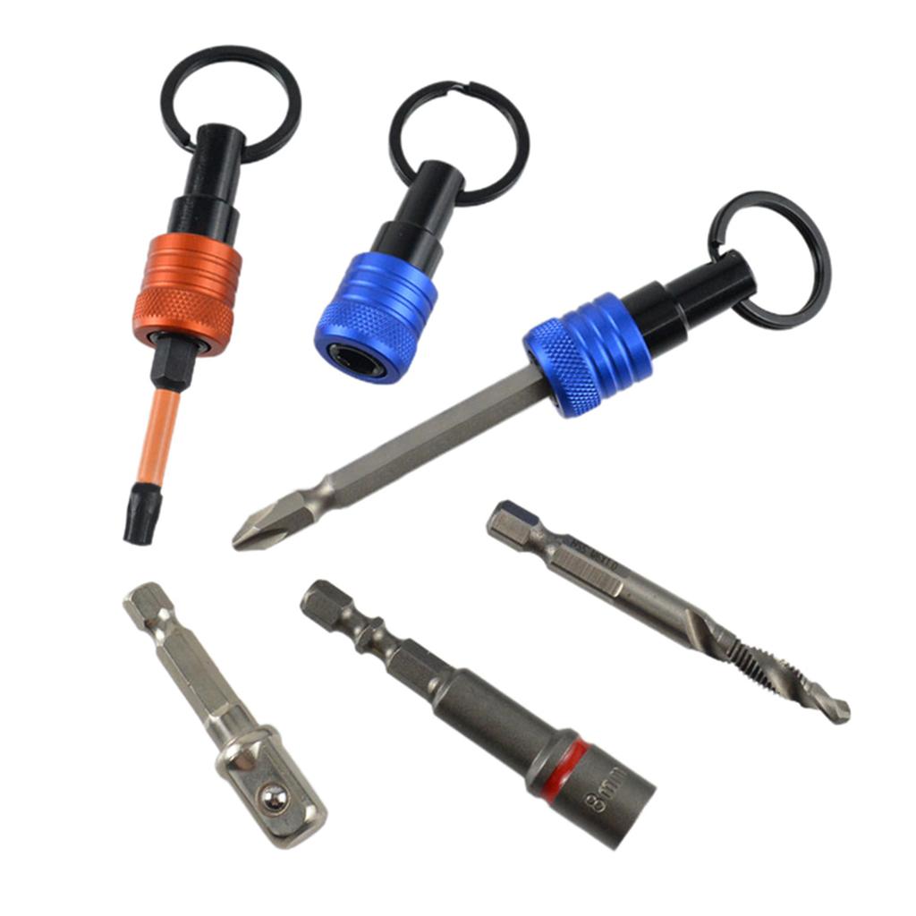 6pcs 1/4inch Hexagonal Shank Socket Bit Holder Set Screwdriver Bit Holder Set Versatile for Easy Storage & Transport