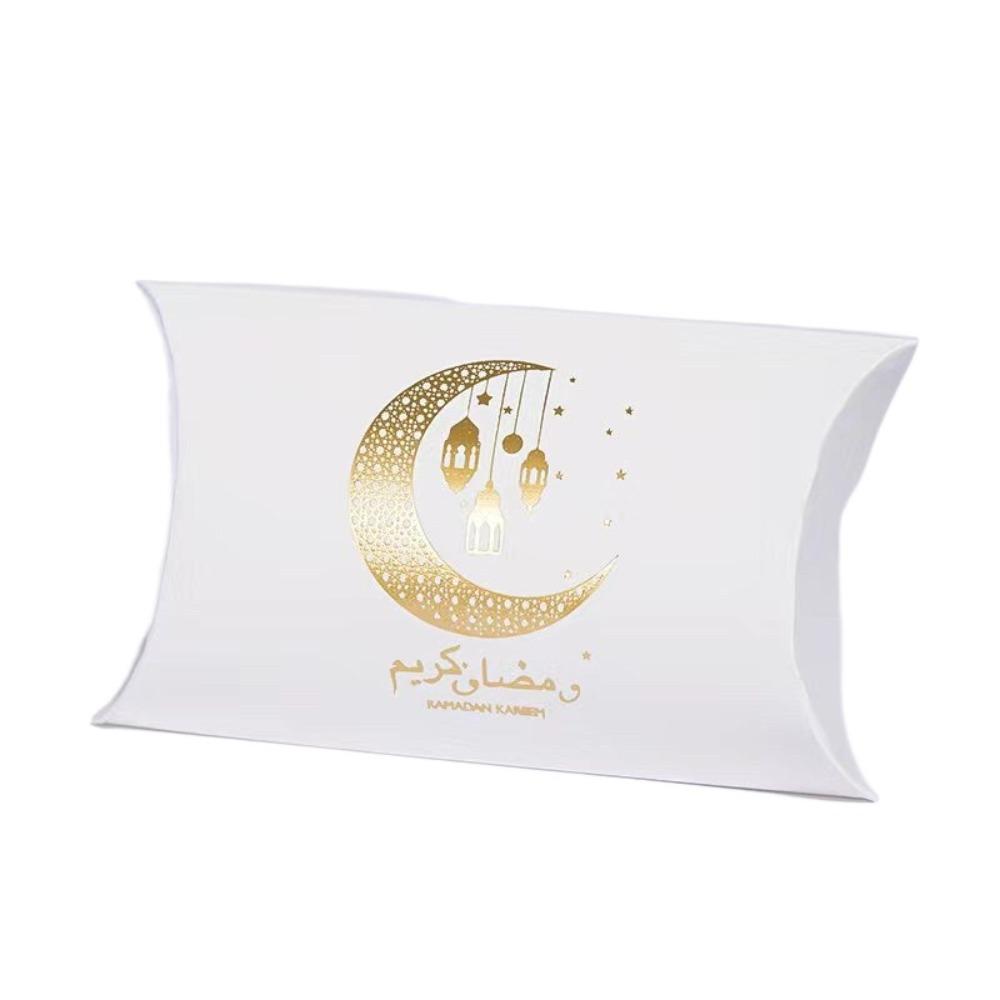 10 шт. Дизайн полумесяца Подарки на Рамадан Упаковка Ид Мубарак Мешок для конфет Исламские Мусульмане Вечеринка