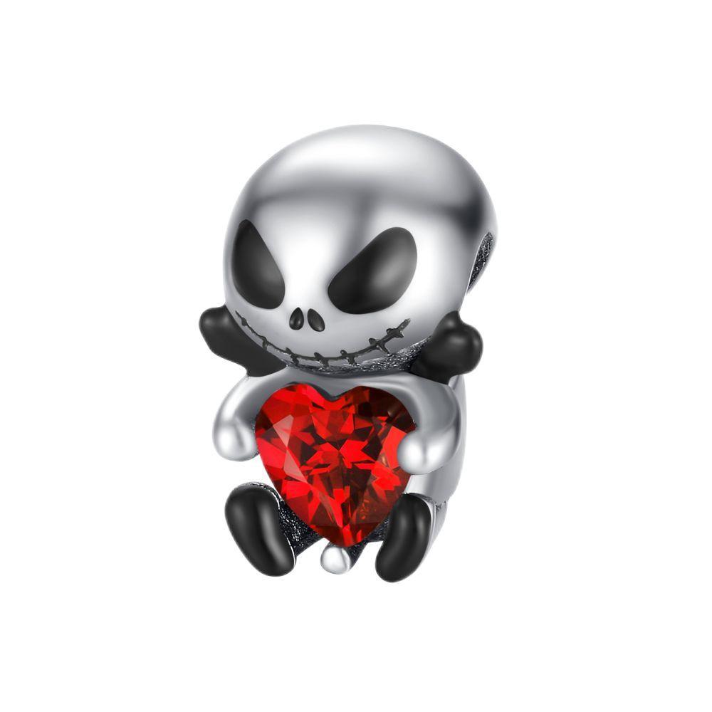 S925 Silver Heart Shaped Zircon Bracelet DIY Jewelry Accessories Fashion Cat Rabbit Bead Charms