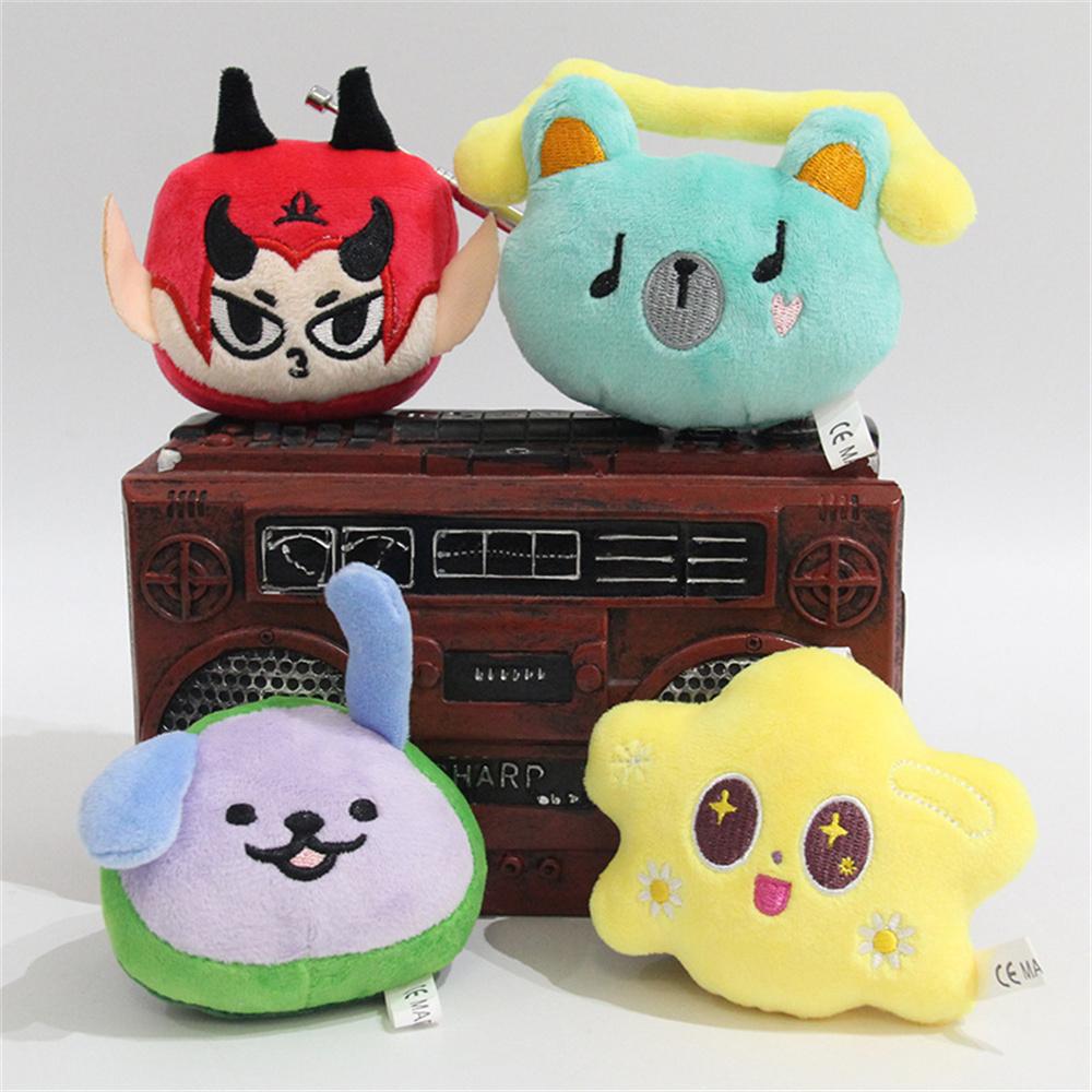 Cute Cartoon Plush Keychain High Quality PP Cotton Doll Pendant Bag Decoration Gift