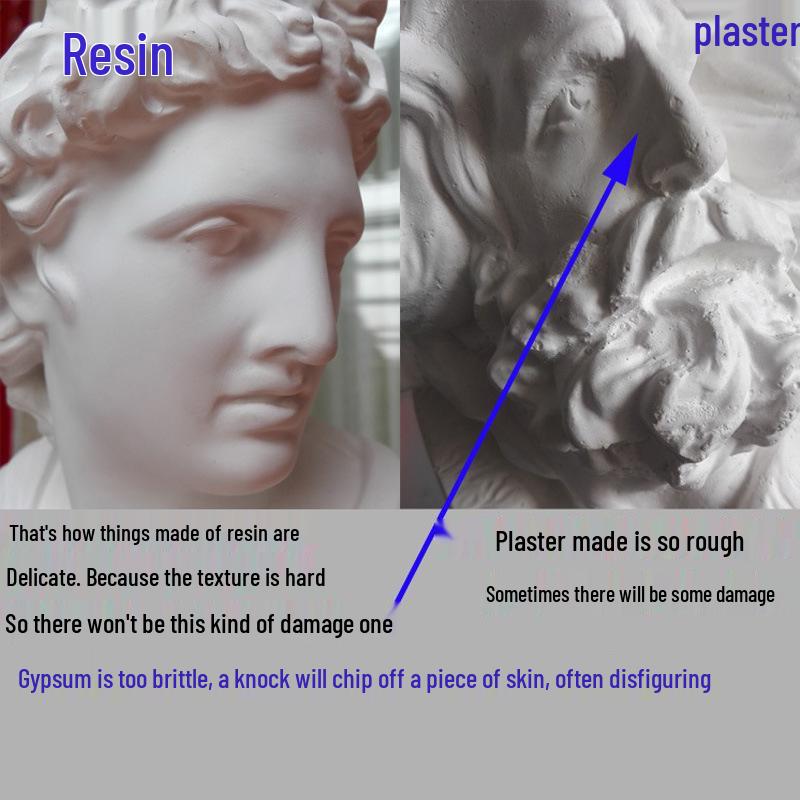 15см Бюст Давида из смолы в европейском стиле - Скандинавская декоративная фигурка