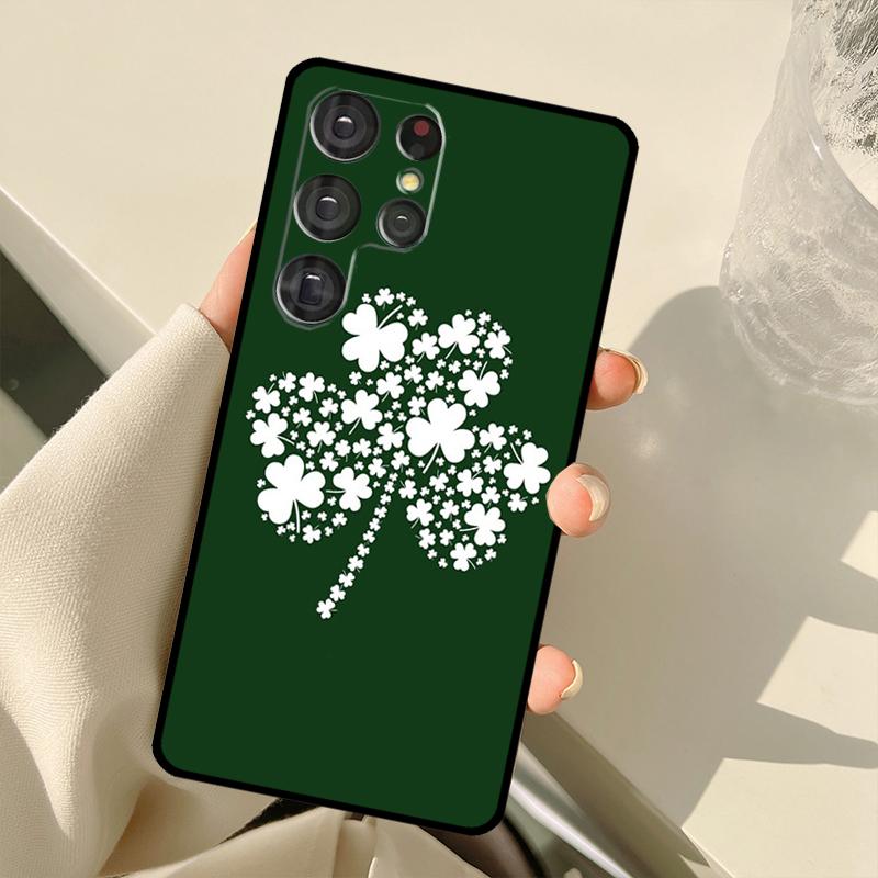 Ирландия Трилистник Счастливый Чехол Для Samsung Galaxy S24 Ultra S21 S22 S23 S25 Ultra S9 S10 Plus S20 FE S25 FE Задняя Крышка