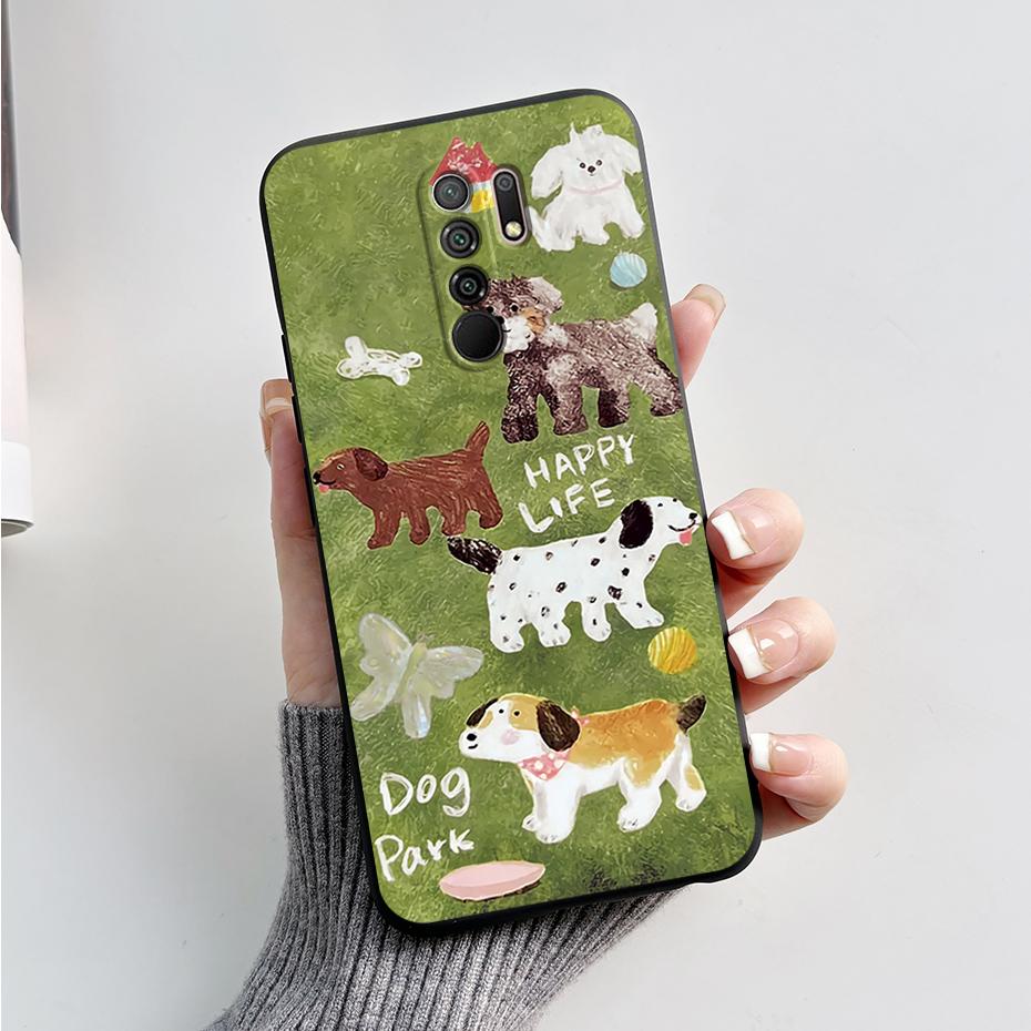 Чехол для Xiaomi Redmi 9 Чехол-крышка для Redmi 9 Prime M2004J19G M2004J19C redmi9 Милый Мультяшный Медведь Силиконовый ТПУ Мягкий Чехол для Телефона Задняя Крышка