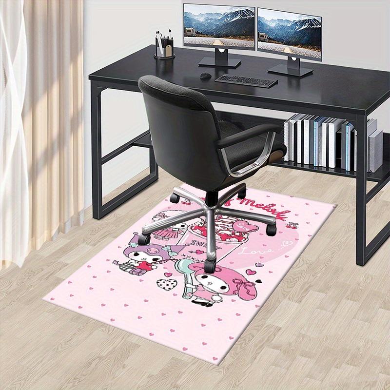 Office Rug My Melody, Sweet Treats Anti-Slip Rug, Machine Washable for Living Room, Bedroom, Office, Multiple Sizes, Bedroom Mat, Decorative Mat, Dura