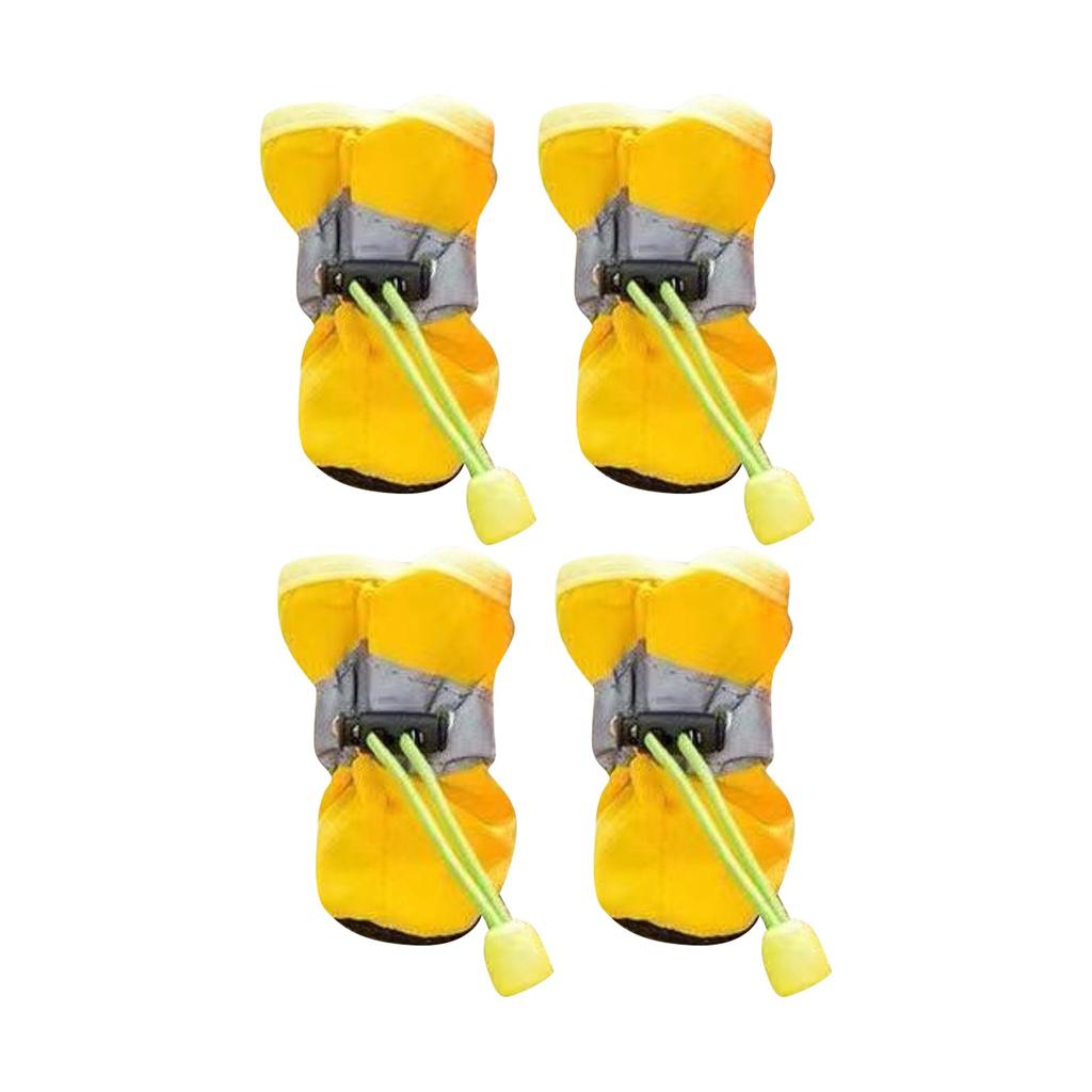 Обувь для собак, мягкая подошва, резиновые сапоги, утолщенная бархатная обувь, чехлы для лап для собак, водонепроницаемая обувь для домашних животных