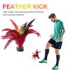1-20Pcs 20cm Feather Jianzi Wear Resistant Chicken Feather Shuttlecock Portable Foot Kick Handwheel Feather Jianzi Outdoor Toy